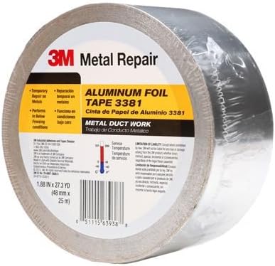 Aluminum Foil Tape, Silver, 1.88-In. x 50-Yds.