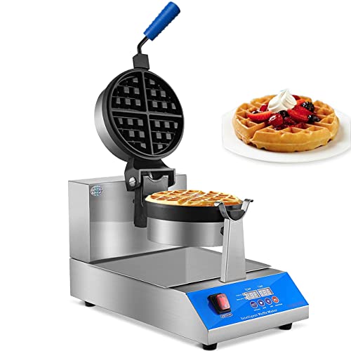 Yooyist Commercial Professional Rotating Belgian Waffle Maker Belgium Waffles Iron Machine Intelligent Led Heavy Duty Non Stick Digital For Hotel Restaurant #TOP6