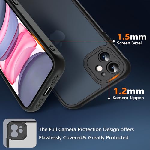 Coque iPhone 11 antichoc ottpluscase noire avec protège-écran 6.1 pouces - 5