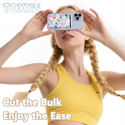 Image of Tropical Magnetic Wallet Compatible with Magsafe Wallets for iPhone 17 /16 /15 /14 /13 /12 Series Pro Max Plus Cute Phone Summer Holidays Mag Safe Fit 3 Cards for Women Lether Island Picnic