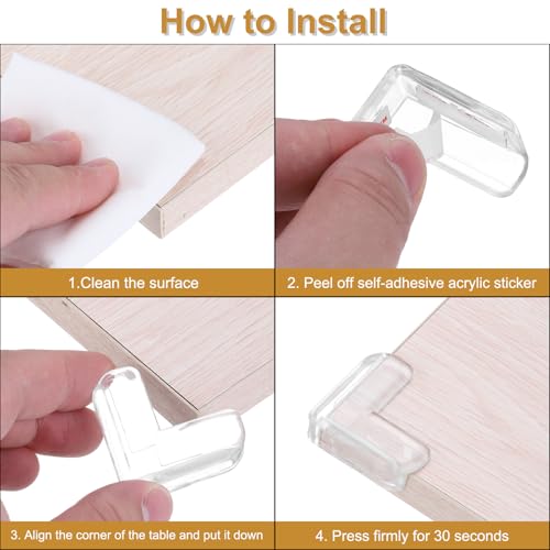 Image of uxcell Corner Protectors, 12 Pcs Table Corner Protectors, Furniture Corner Guard and Edges Safety Bumpers for Table Edges and Sharp Corners (Star-Shaped, Black)