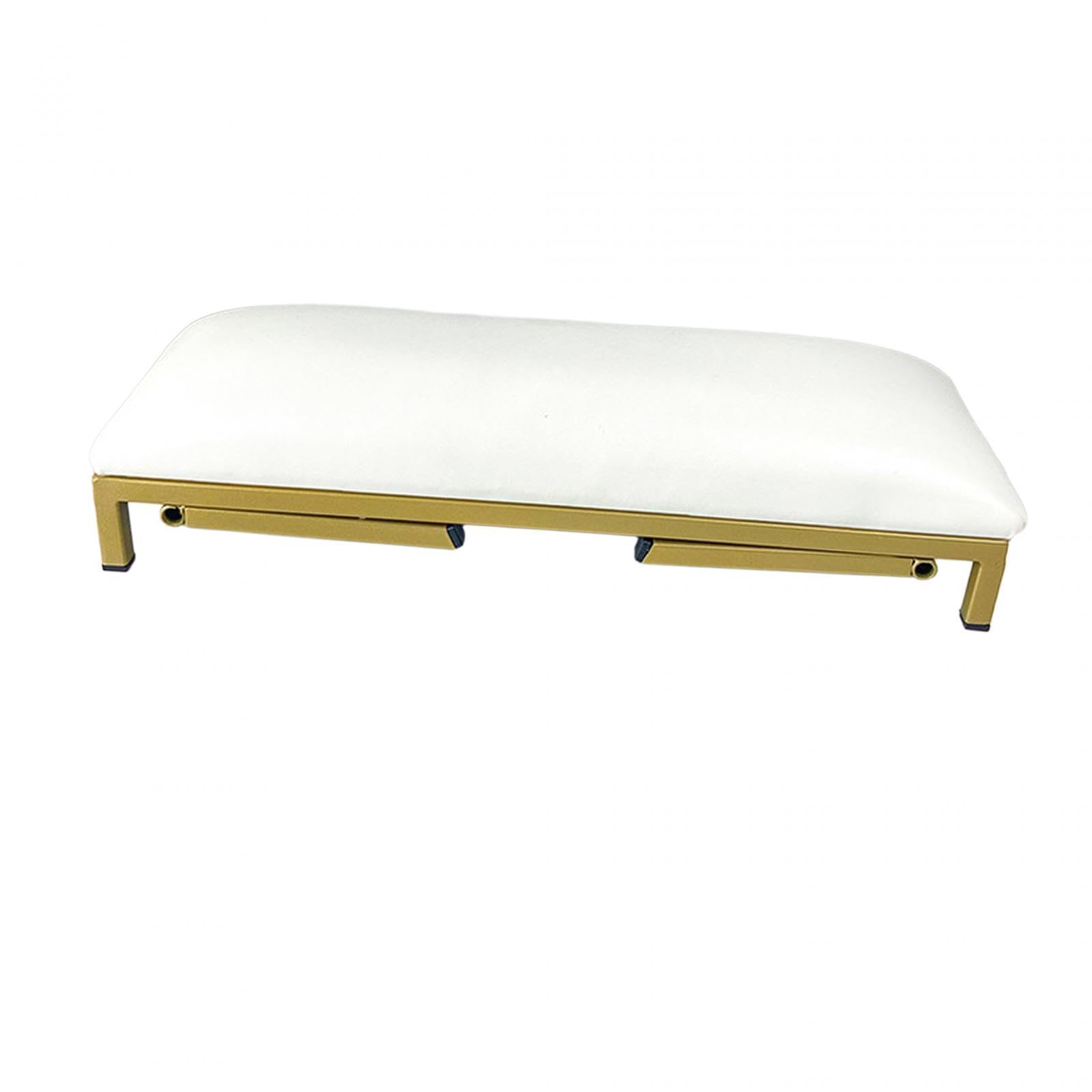 B Baosity Almohada para Uñas Apoyabrazos Y Tapete para Mesa de Manicura Cojín con Base Antideslizante Material Pu Suave Limpieza Simple Adecuado para Hogar Club, blanco