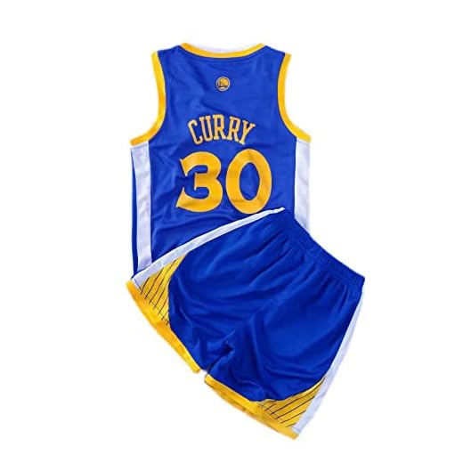 Fashion Basketball Jerseys Set For Youth 30# Blue Size-24