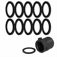 4" NH/NST Fire Hose Gasket - Cam and Groove Gasket, Rubber Washer Seal for Leak-Proof Connection, Replacement Parts for Firefighting, Irrigation, Industrial, 10 Pack