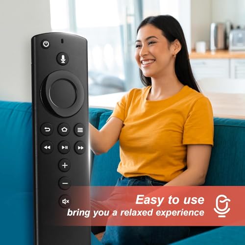 Image of QsmQam Remote Compatible with Amazon Alexa Voice Fire Stick Tv Stick 2nd Generation (Black) (2nd GEN Fire Stick Remote) Original