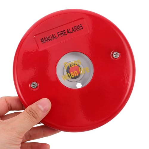 Botón interruptor de alarma de incendio en acero inoxidable rojo de activación fácil 5