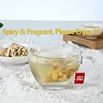 60 Premium Ginger Tea Bags, Made with 100% Pure Ginger Root, No Additive & Caffeine Free.
