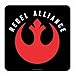 Produktbild Echtes Star Wars Rebellen-Allianz-Logo-Einzeluntersetzer-Getränkematte Retro Symbol der Hoffnung