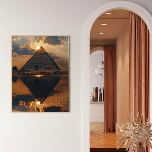 Diamond Painting Égypte grand format 80x100cm avec kit complet de broderie diamant