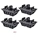 Produktbild LEVEL GREAT Durable 4PCS Schwarzes Auto Kunststoff Jack Pads Mat Adapter Ersatz Kompatibel mit5er E60 E61 X3 51717065919