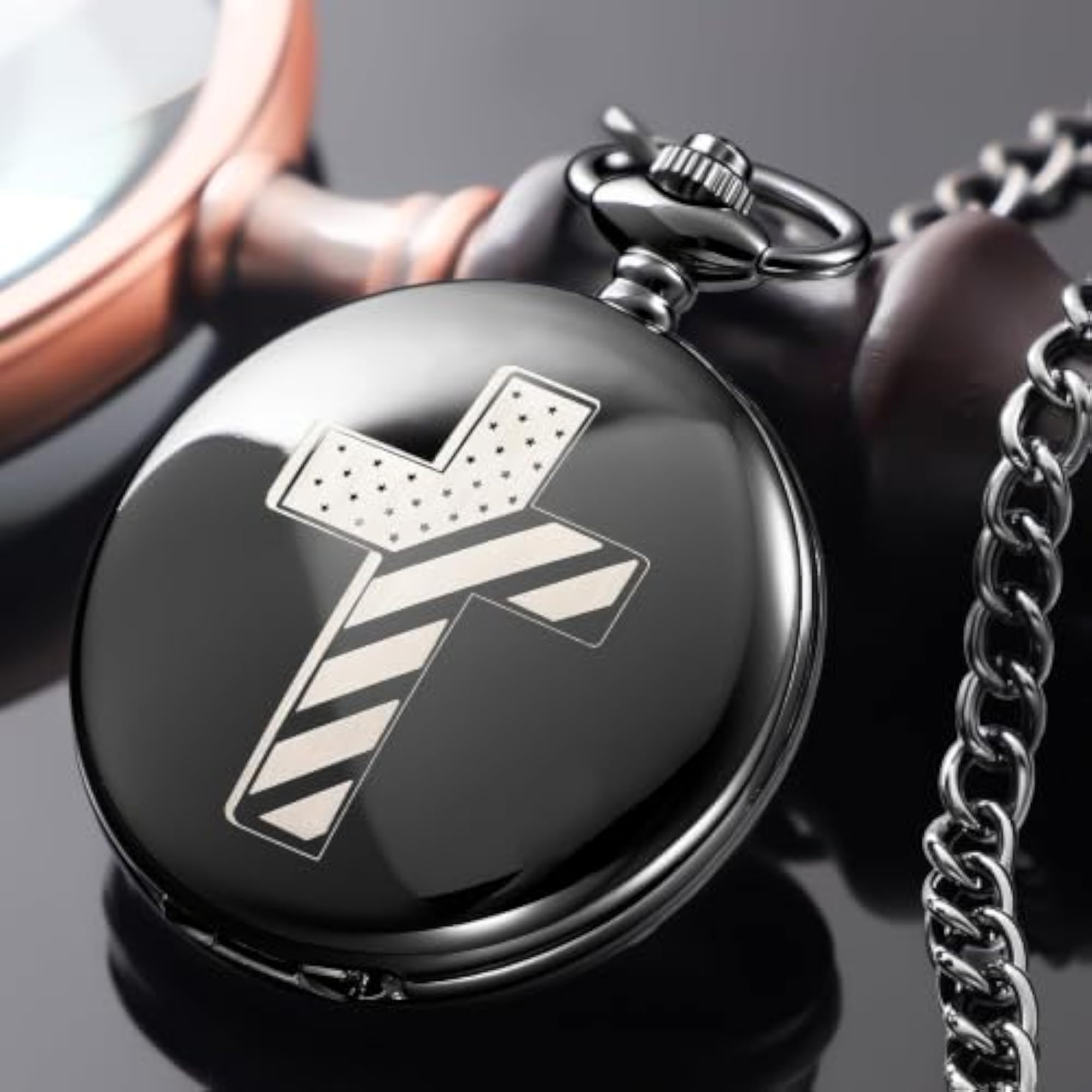 Bible Verse Vintage Quartz Pocket Watch, Gift for Him