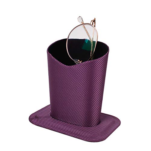 Bleiou 2 Pack Eyeglasses Holder Stand Glasses Stand Case Eyeglasses Protective Holder for Desks or Nightstands(Purple)