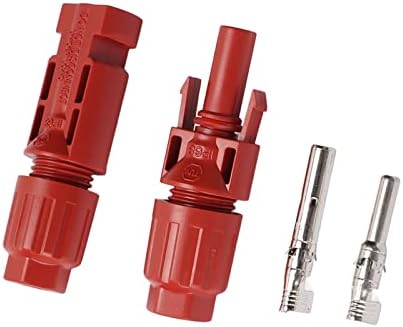 SUNGOOYUE 1 Pair Solar Panel Connectors, Radiation Resistant IP68 Waterproof Male Female Photovoltaic Connector Solar & Wind Power Parts & Accessories for Outdoor