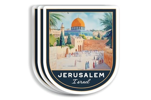 Jerusalem Israel Stickers - Jerusalem Travel Sticker -