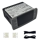 Controlador de temperatura Dixell XR06CX-4N1F1 apto para refrigeradores/congeladores comerciales de 120 V, 50-60 Hz, con sondas de sensor de temperatura y cierre