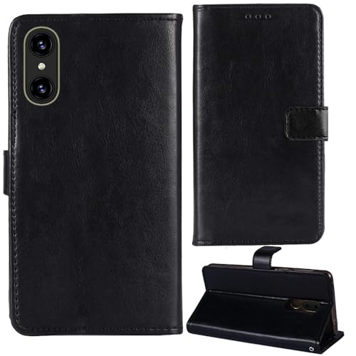 Tnviud Flip Premium Retro Cuir Housse Coque Étui pour Logicom Aero 6.5