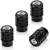 Tire Valve Caps, Valve Stem Caps for Nissan Versa Sentra Altima Rogue Murano Frontier Pathfinder Titan Series Car Wheel Air Cover Exterior Accessory Tire Stem Valve Caps Dust Cover Black