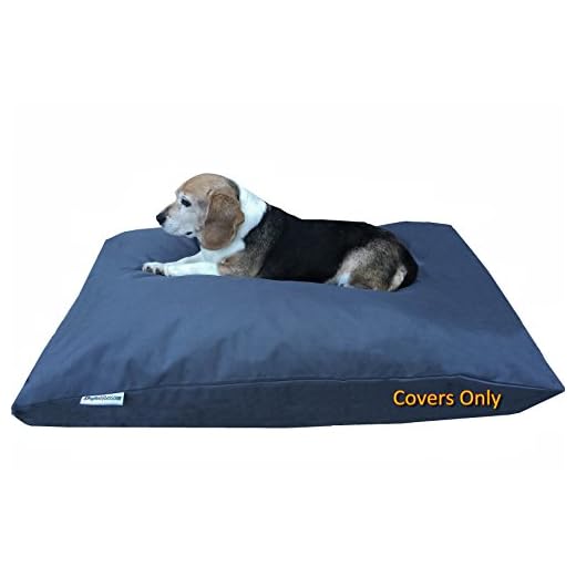 Do It Yourself DIY Pet Bed Pillow Duvet Oxford Cover + Waterproof Internal case for Dog/Cat at Medium 36"X29" Dark Slate Color - Covers only