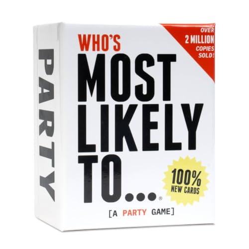 Whos Most Likely To... 100% NEW Cards | Group Party Game | Ages 17+