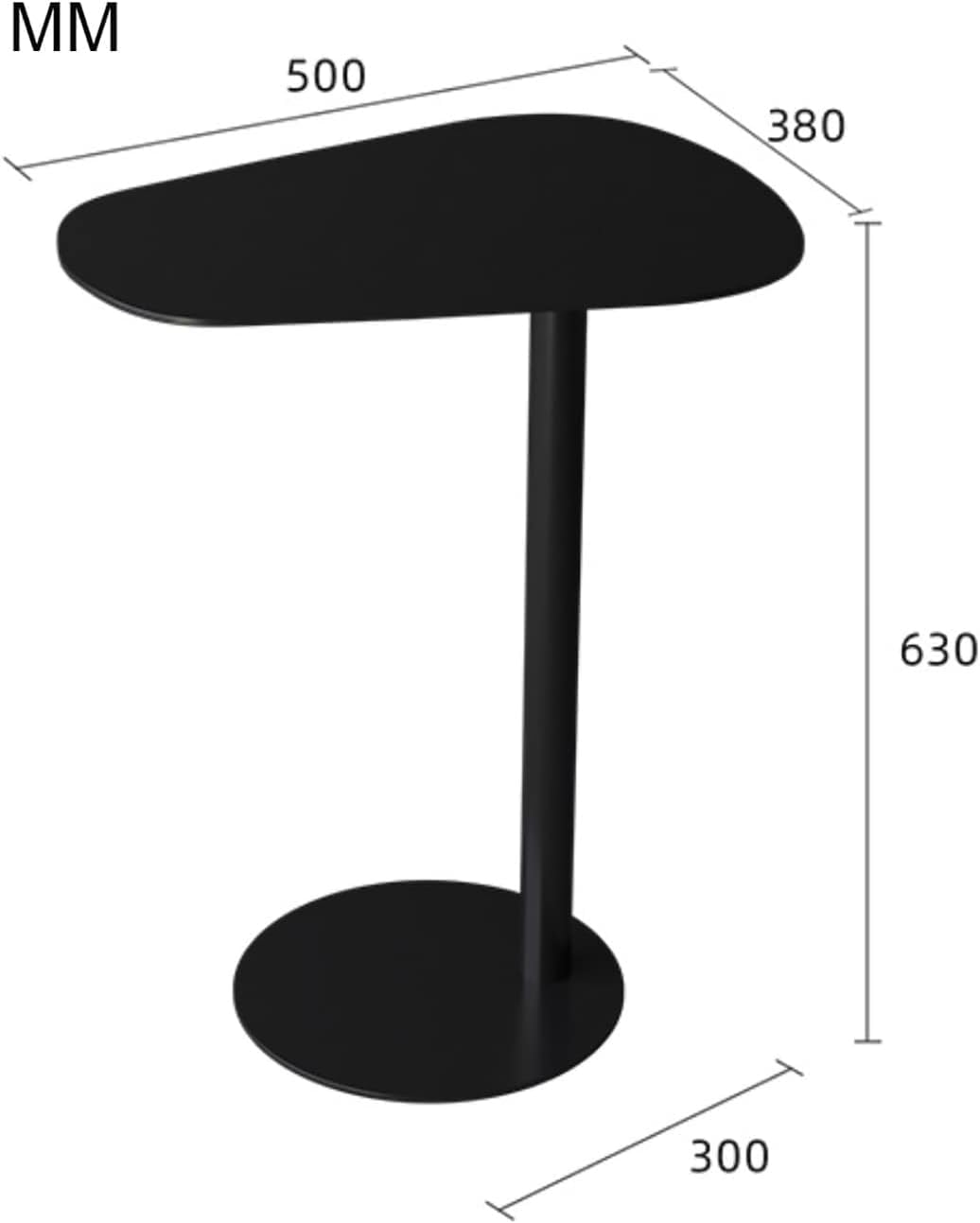 Aimery Office End Table Tables Iron Side Table for Living Room,Movable Bedroom Bedside Table,Sofa Side Computer Table/Leisure Table/Coffee Table (Color : C)