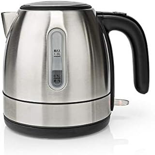 Ex-Pro Electric Kettle, 1.0L Capacity with Quick Boil Time, Boil-Dry Protection and Removable Filter for Fresher Water, 2150W - Stainless Steel