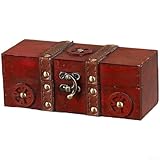 Diseño vintage de madera: esta caja de almacenamiento cuenta con un aspecto retro clásico que añade un toque elegante y nostálgico a la decoración de tu hogar.