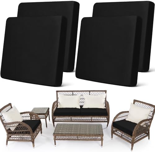 Tingjoo 8Pcs Patio Stretch Sofa Cushion Cover Outdoor...