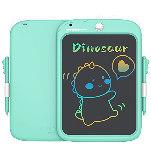 Dinosaurier LCD-Schreibtablette für Kinder - Spielzeug für 3 -8Jahre alt Mädchen, wiederverwendbarer Doodle-Scribbler-Brett mit Stift, Kleinkind Pädagogisches Lernen Spielzeug (blau) Cover