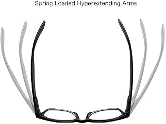 grinderPUNCH 4 Pairs Deluxe Reading Glasses Spring Hinge Stylish Readers with Rx Magnification