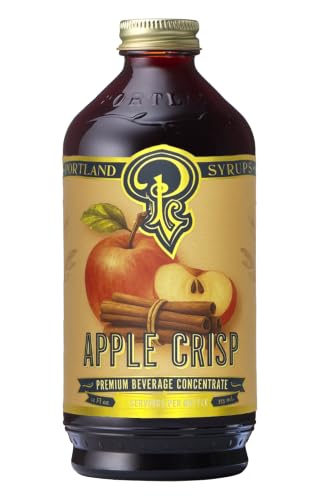 Image of Portland Syrups Apple Crisp Syrup for Coffee and More, 12 Fl Oz,24 servings