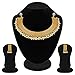 Aheli Elegant Indian Wedding Party Wear Faux Pearl Strand Necklace and Earrings Set Ethnic Traditional Fashion Jewelry Gift for Women