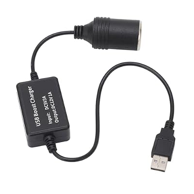 Vistreck 12V Car Cigar Lighter Socket Adapter for Dash Cam, GPS, LED Light Strips, Automotive Electronics (USB)