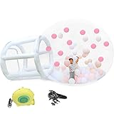Kathring Inflatable Bubble Tent, PVC Tent Bubble House with Blower, 10ft Diameter Bubbles, Clear Bubble Dome for Children's Birthday Parties, Christenings, Weddings
