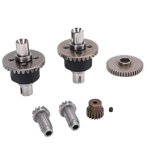 Zestaw Przekładni Różnicowej RC, Metalowe Mechanizmy Różnicowe i Przekładnie o Wysokiej Twardości, Konstrukcja ze Stopu, do Samochodów RC w Skali 1/16 z SCY 16101 16102 16103