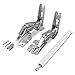 Produktbild DL-pro Türdämpfer + Türscharnier oben + unten für Liebherr 9590166 Reparatursatz für Kühlschrank