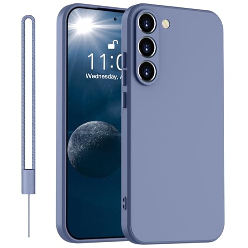 Yoawiful für Handyhülle Samsung S21 Hülle Premium Silikon Kameraschutz Samsung Galaxy S21 Hülle mit 1 Lanyard