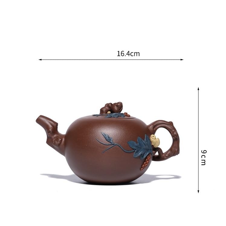 Dzbanek do herbaty ziołowej 380 ml Fioletowy czajniczek Chiński czajniczek Surowa ruda Fioletowy czajnik błoto Zestaw do herbaty Zisha Herbata liściasta Zaparzacz