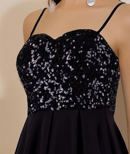 Image of Angel-fashions Women's Strapless Sequin A-Line Sequin Elegant Short Prom Gown Cocktail Dress