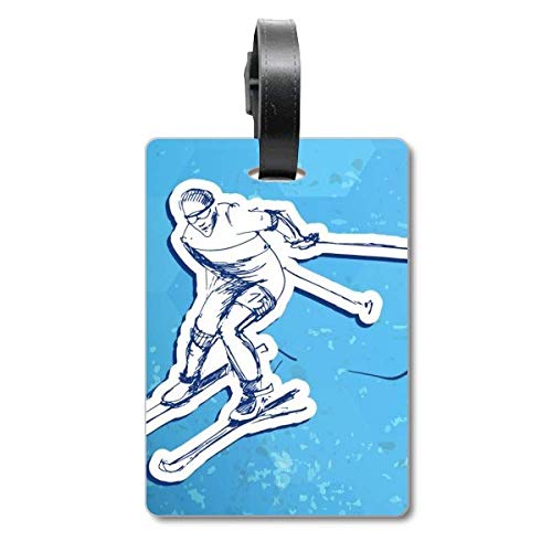 Étiquette d'identification voyage ski en matériau durable