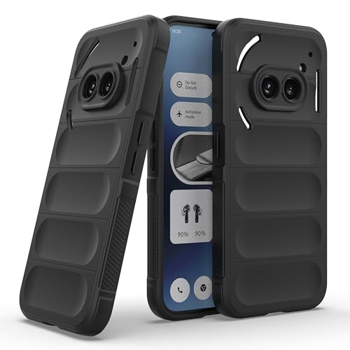 Zapcase Back Case Cover for Nothing Phone 2a 5G | Compatible for Nothing Phone 2a 5G Back Case Cover | Liquid Silicon Case for Nothing Phone 2a 5G with Camera Protection|Black- Best and cheap mobile covers in India