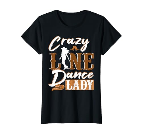 Linedance Crazy Line Dance Lady Cowboyhut T-Shirt