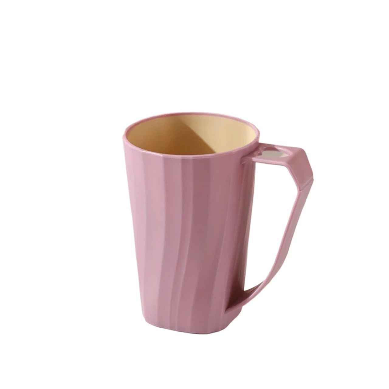 3pcs Portable Mouthwash Cup Creative With Handle Toothbrush Holder Household Simple Student Dormitory Cups For Toothpaste(Pink)