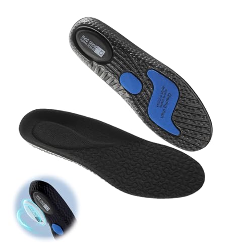 ポクミル インソール 2足入り 中敷 インソール 衝撃吸収 アーチサポート 中敷き スポーツ 人体工学 立ち仕事 疲れない 快適性 抗菌防臭 防滑 男女兼用 (ブラック, S(24.0cm))