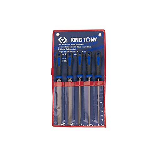 Jeu de Limes de 250 mm KING TONY 1015GQ Set de 5 Outils Ajustage