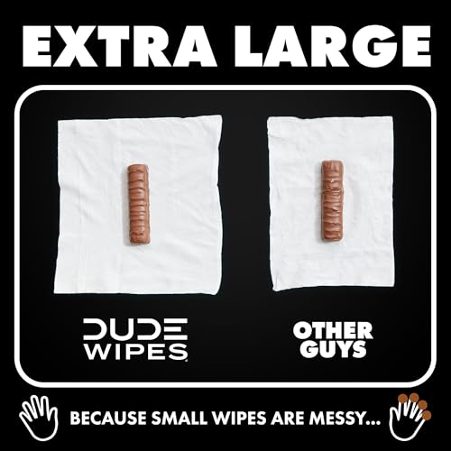 Image of DUDE Wipes Odor Destroyer Flushable Wipes - Extra-Large Adult Wet-Wipes - Deodorizing, Lightly Scented, Controls Odor for up to 24 Hours - Septic and Sewer Safe, 48 Count (Pack of 12)