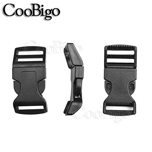 10Pcs 3/4" (19Mm) Webbing Mixed Color Curved Plastic Contoured Side Release Buckles For Paracord Bracelets Backpack Straps Flc041(Mix-S) #TOP4