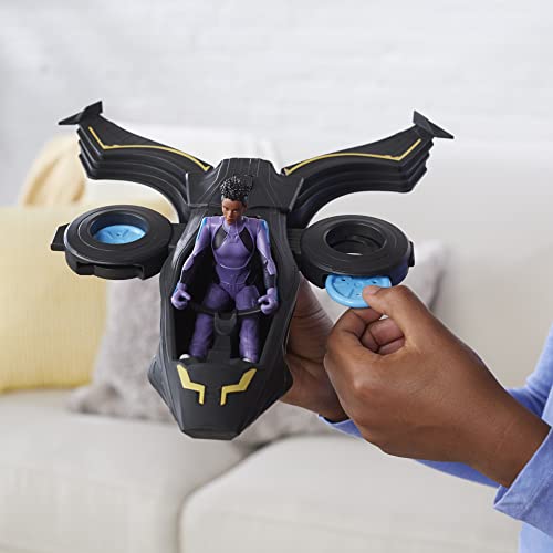 Marvel Studios' Black Panther: Wakanda Forever, véhicule Sunbird Lance-Projectile avec Figurine articulée Shuri, à partir de 4 Ans