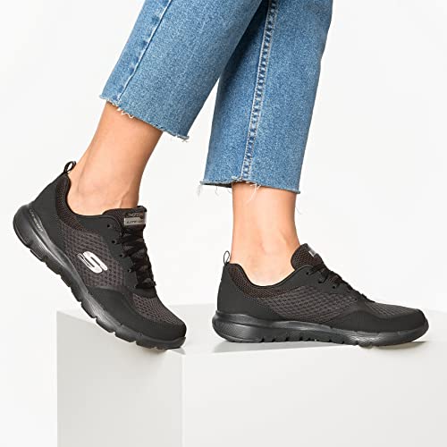 Skechers Women's Flex Appeal 3.0-GO Forward Shoe, BKW, 9H W US