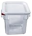 araven 91852 Square Container, Lid and Box, BPA Free, 4.2 Quart, Clear