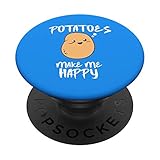 Original Vegan Gifts Potatoes Vegetable Fans Herbivore Plant PopSockets PopGrip: Swappable Grip for Phones & Tablets